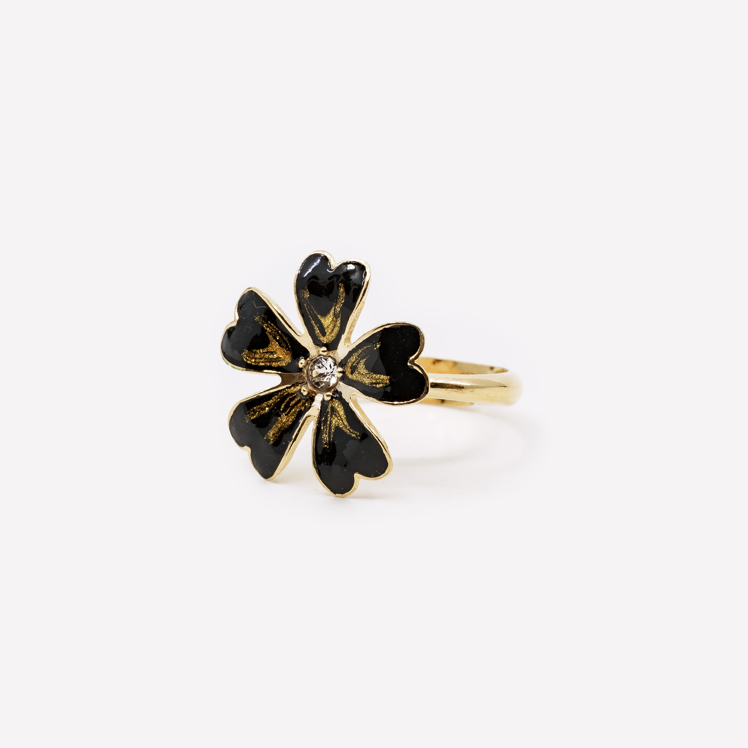 ANELLO PETALO CUORE IN ARGENTO 925