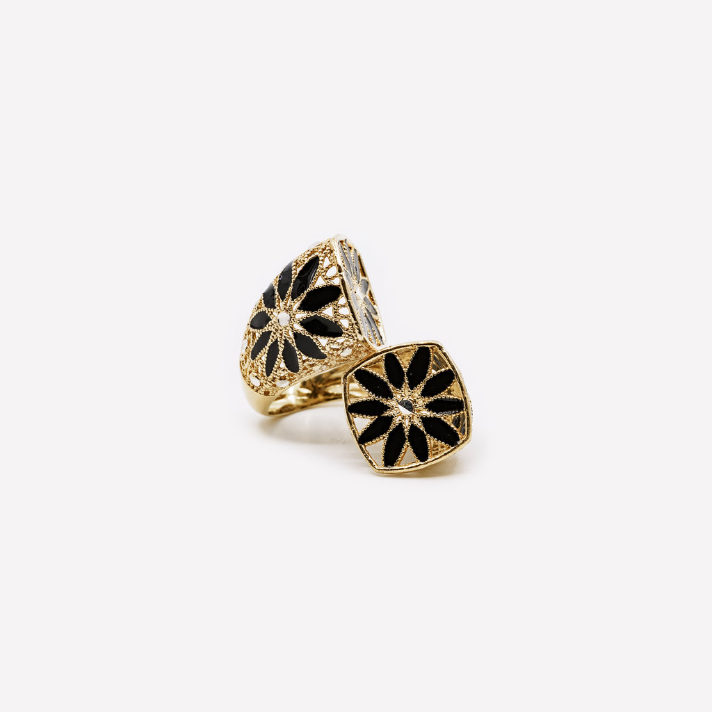 ANELLO REGOLABILE DAISY LARGE IN ARGENTO