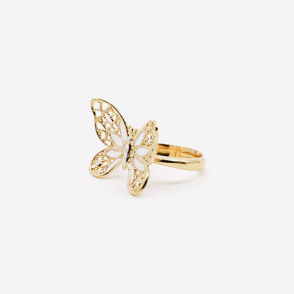 ANELLO FARFALLA REGOLABILE IN ARGENTO "JUST WING ME"