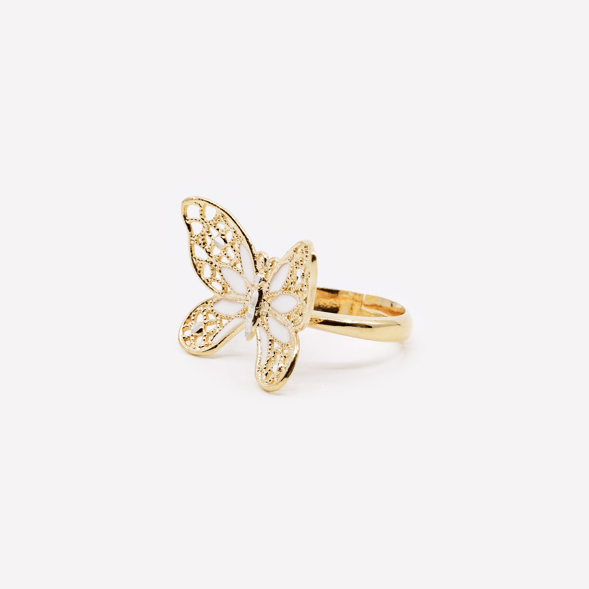 ANELLO FARFALLA REGOLABILE IN ARGENTO "JUST WING ME"