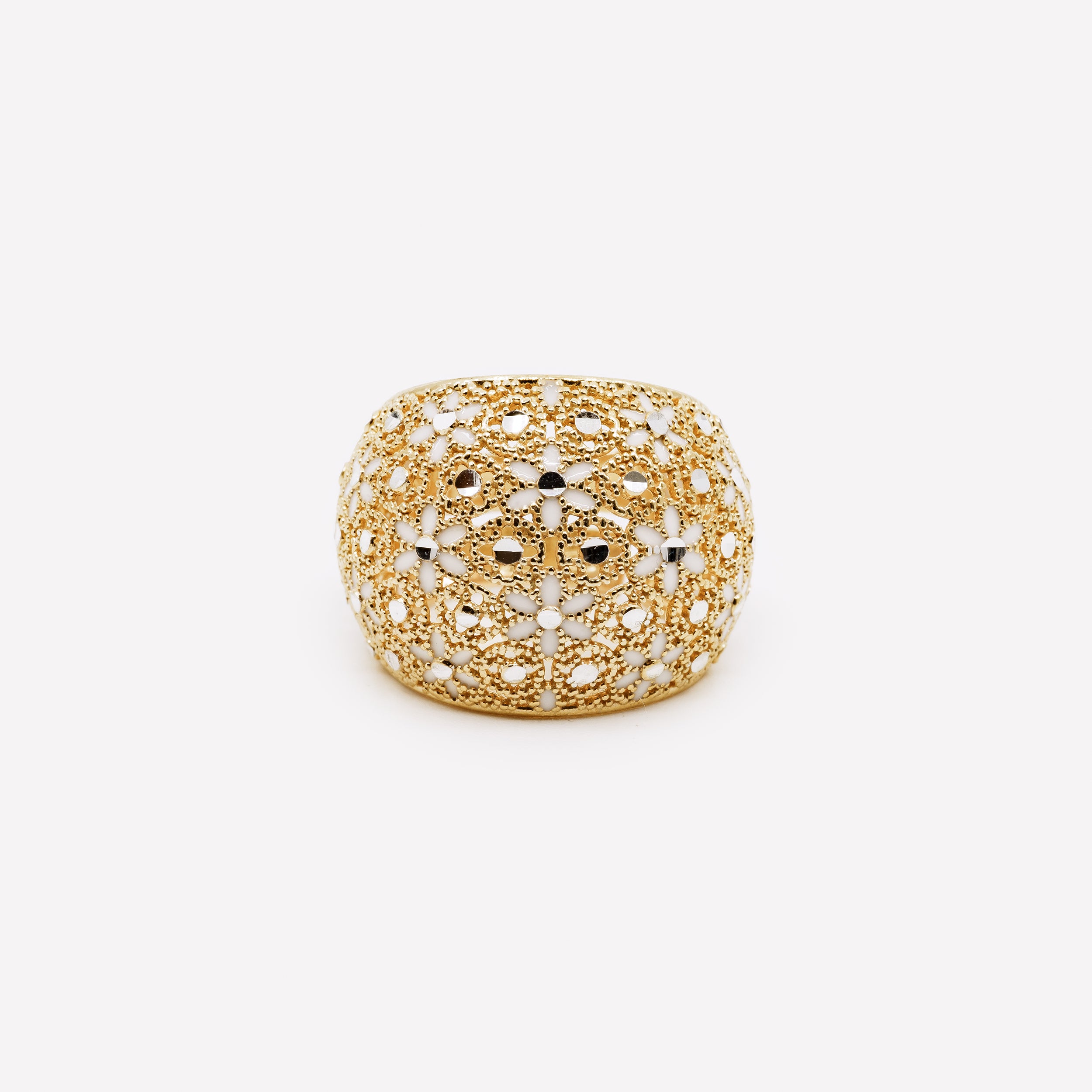 Adjustable 925 Silver Filigree Ring