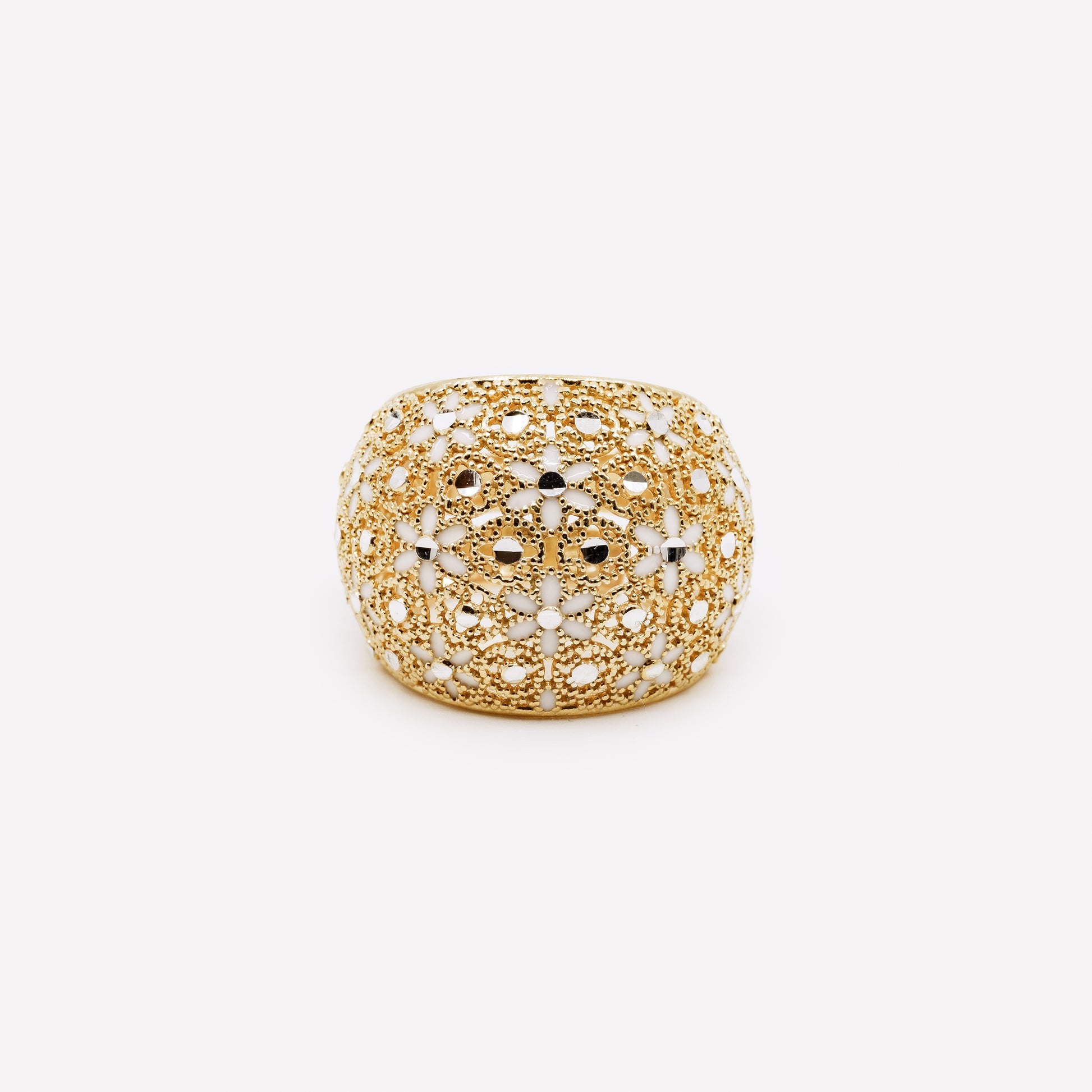 Adjustable 925 Silver Filigree Ring