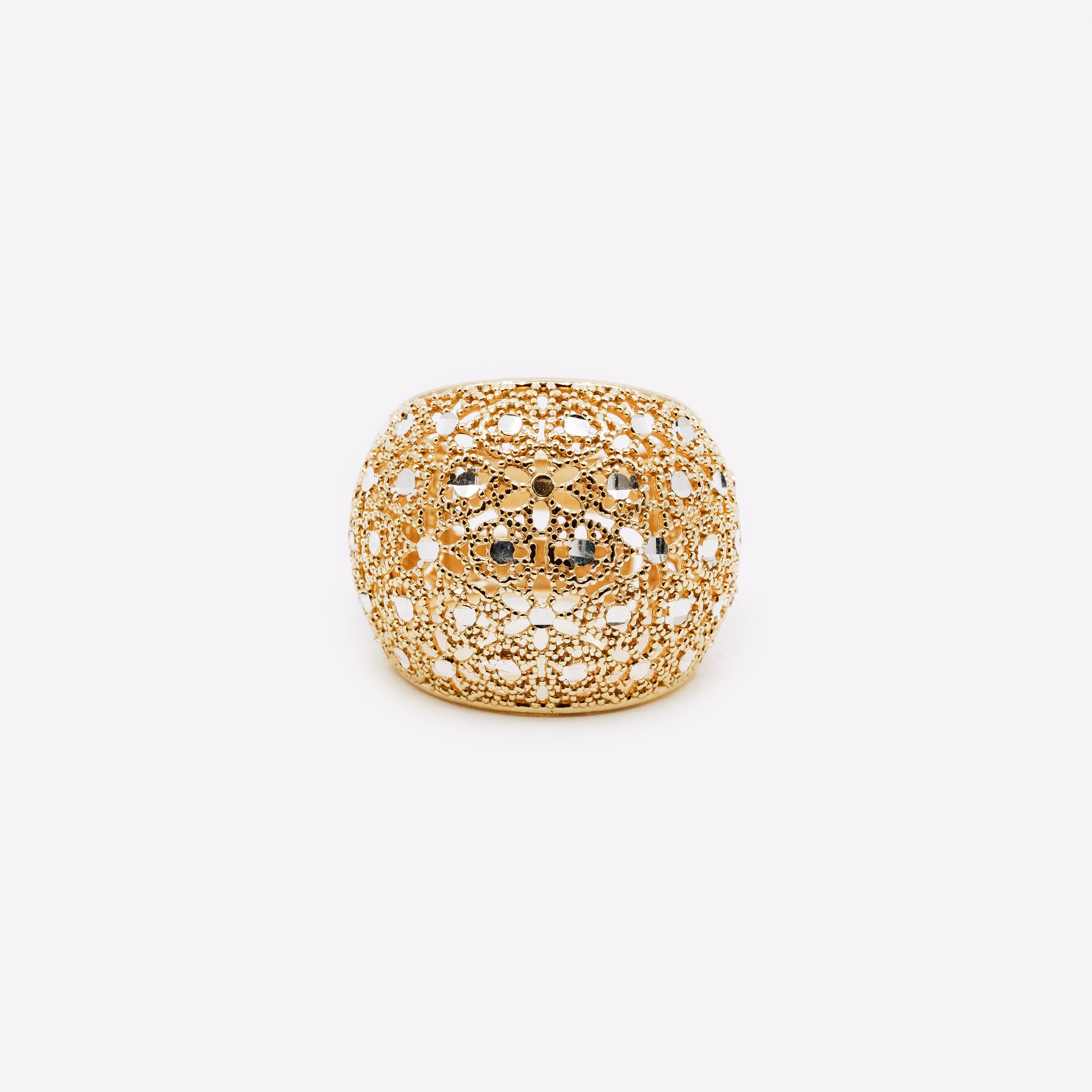 ANELLO IN ARGENTO "GOLD CRUSH"