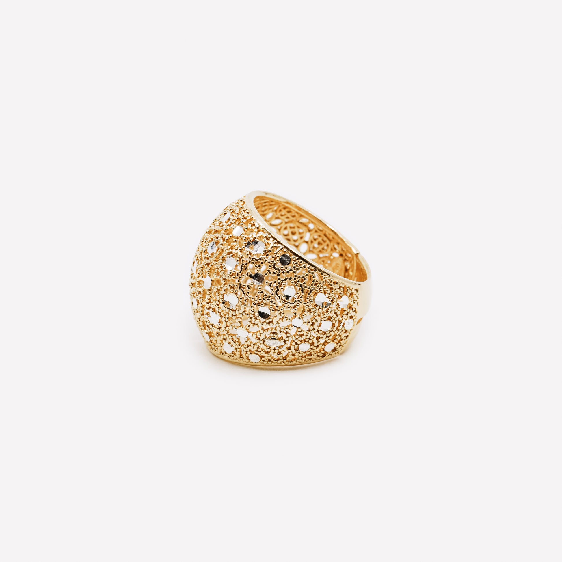 Adjustable 925 Silver Filigree Ring