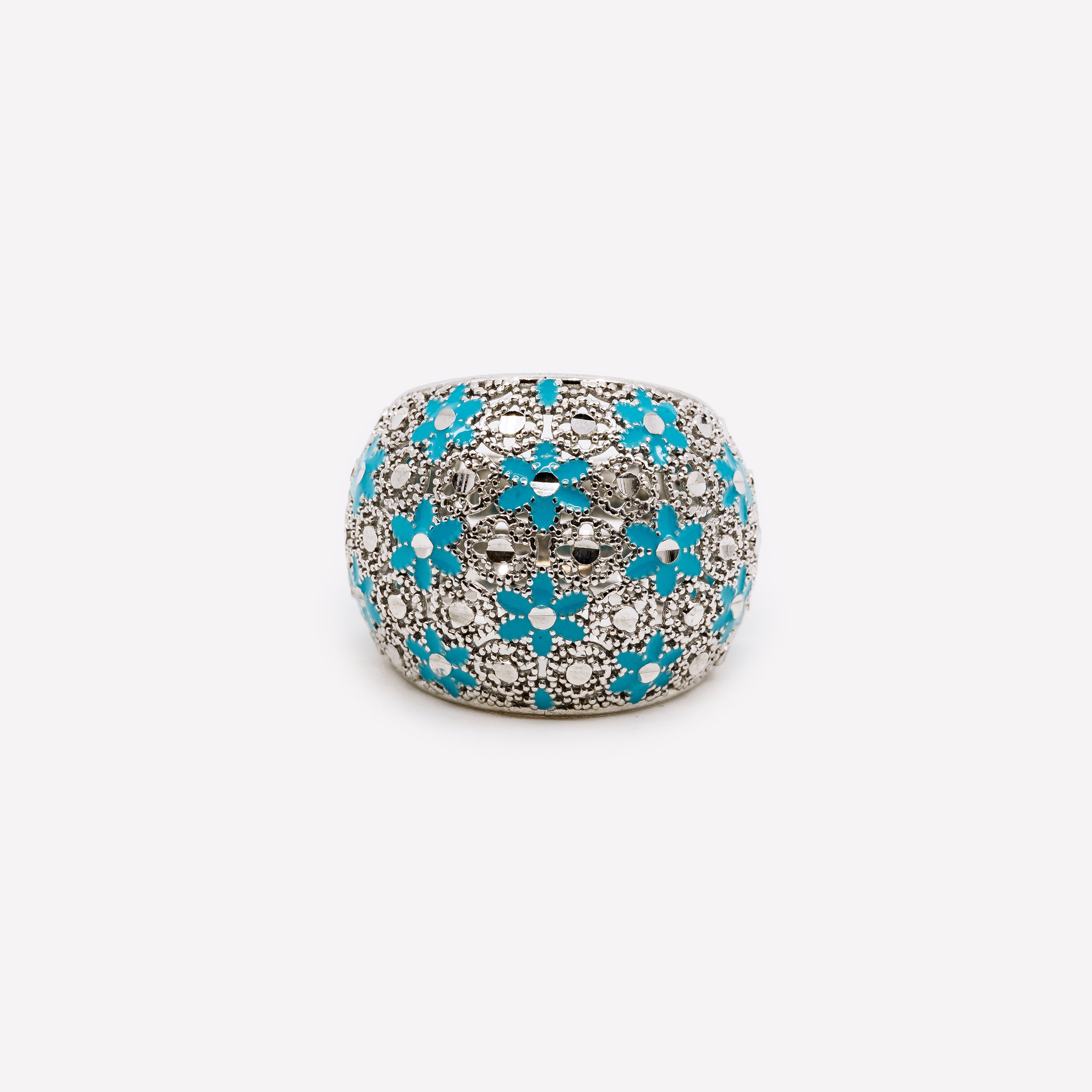 ANELLO IN ARGENTO "GOLD CRUSH"