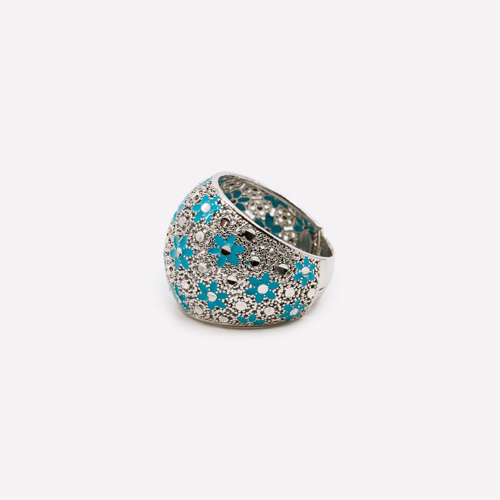 ANELLO IN ARGENTO "GOLD CRUSH"