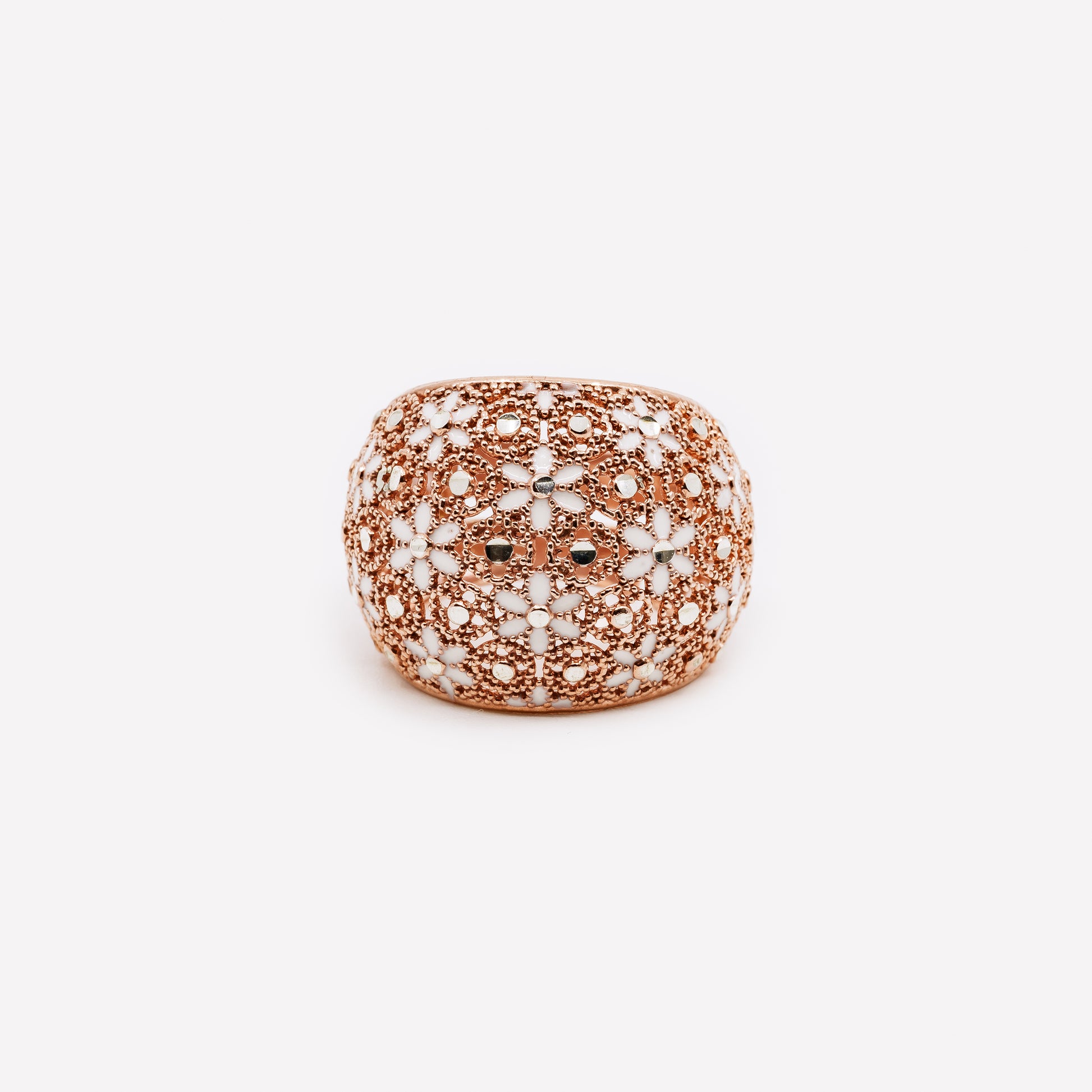 Adjustable 925 Silver Filigree Ring