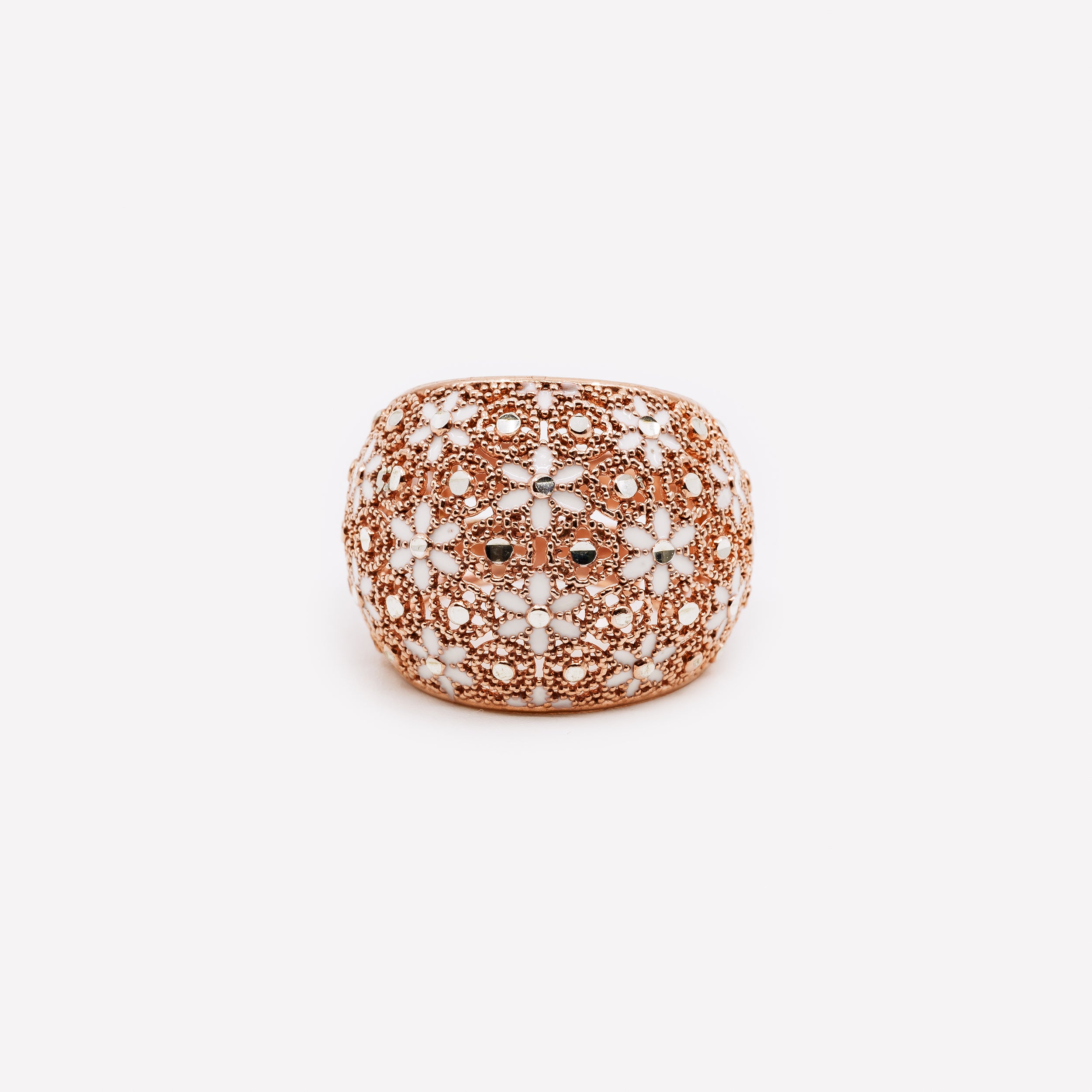 ANELLO IN ARGENTO "GOLD CRUSH"