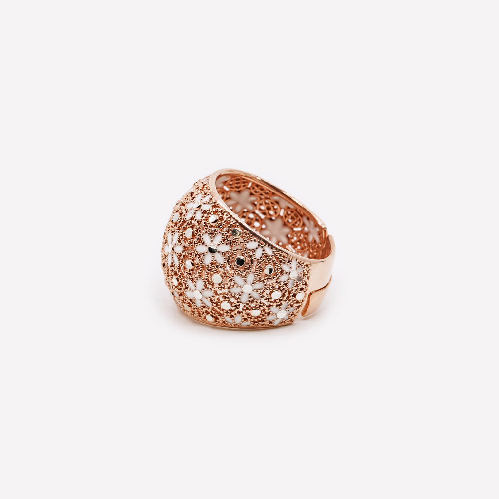 ANELLO IN ARGENTO "GOLD CRUSH"