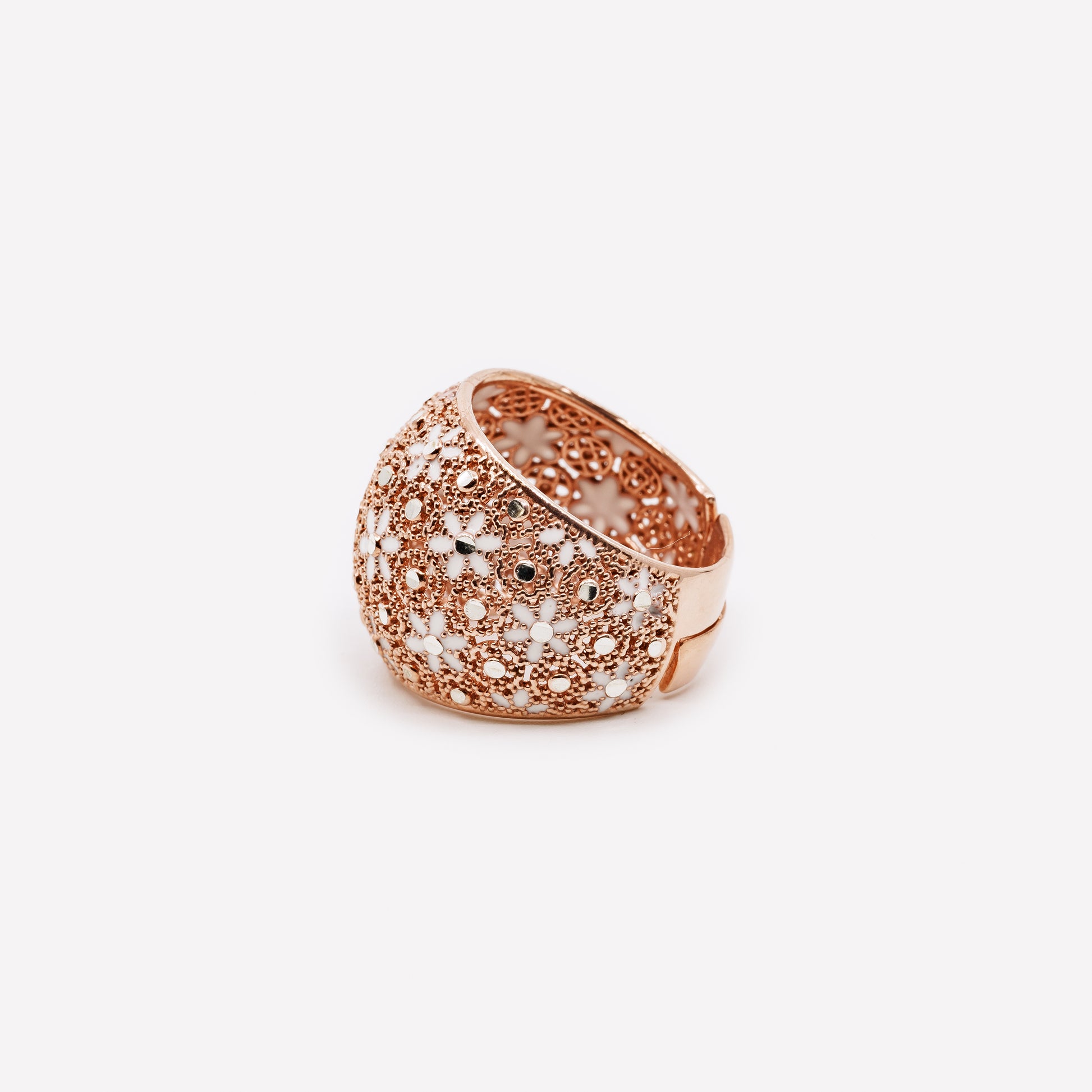 Adjustable 925 Silver Filigree Ring