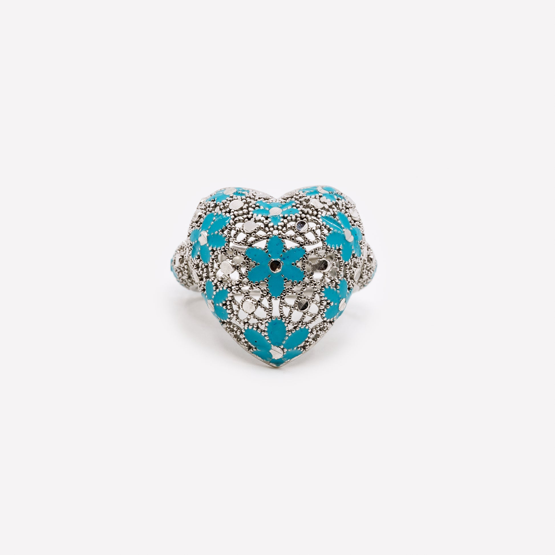 ANELLO CUORE IN ARGENTO "CUORE GROSSO"