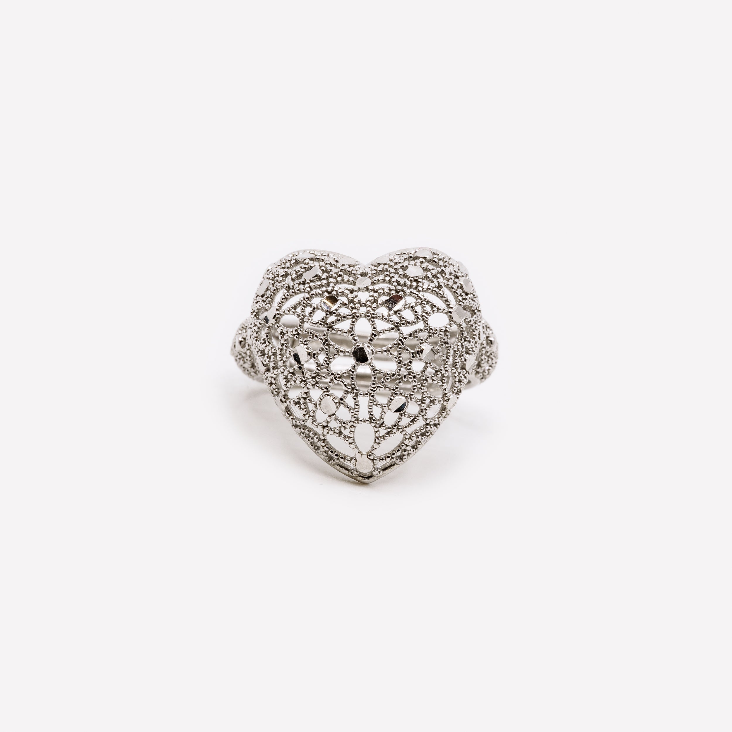 ANELLO CUORE IN ARGENTO "CUORE GROSSO"