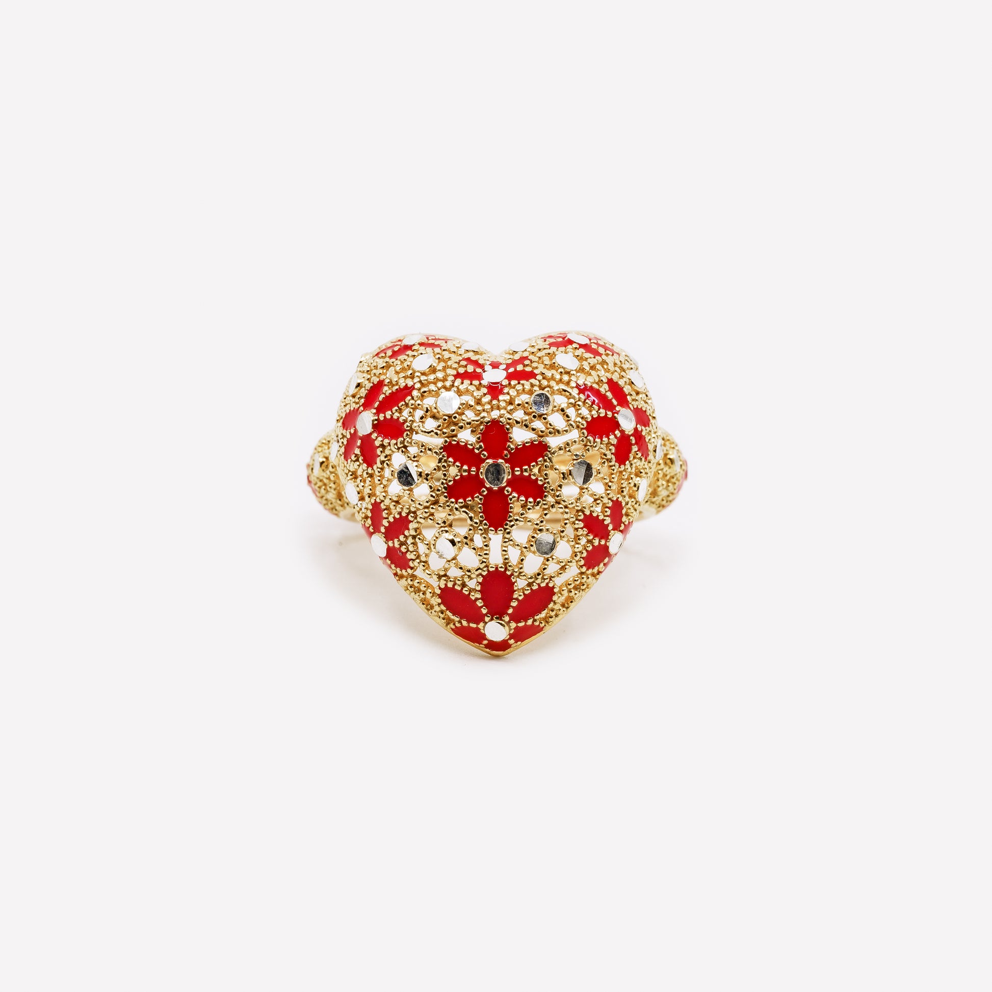 ANELLO CUORE IN ARGENTO "CUORE GROSSO"