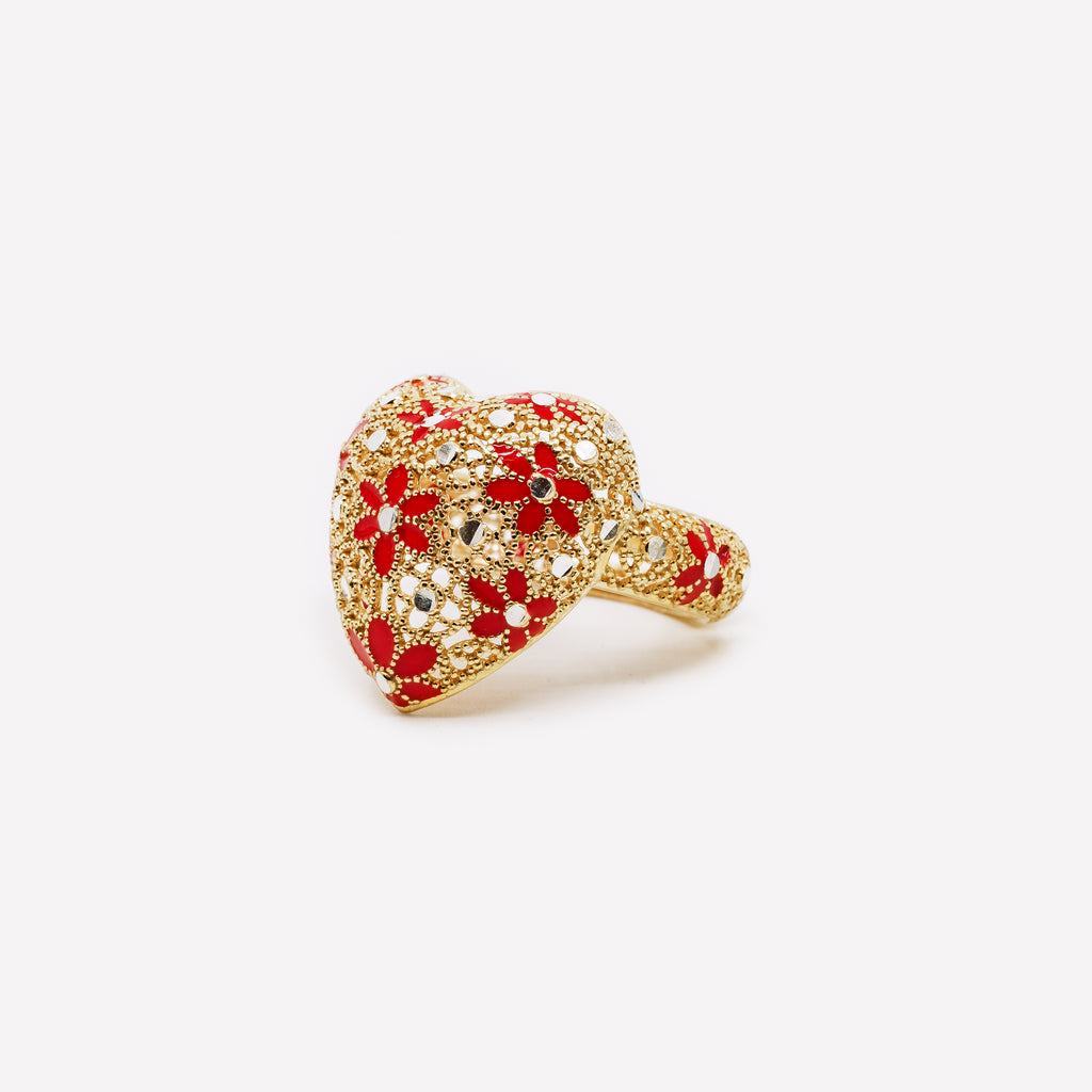 ANELLO CUORE IN ARGENTO "CUORE GROSSO"