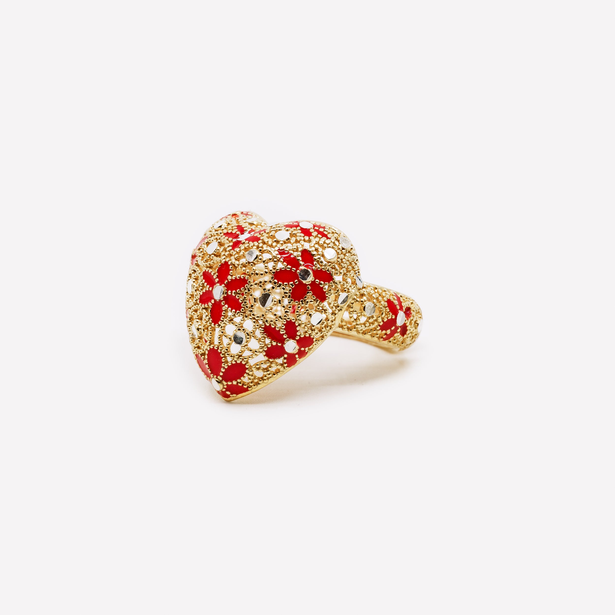 ANELLO CUORE IN ARGENTO "CUORE GROSSO"