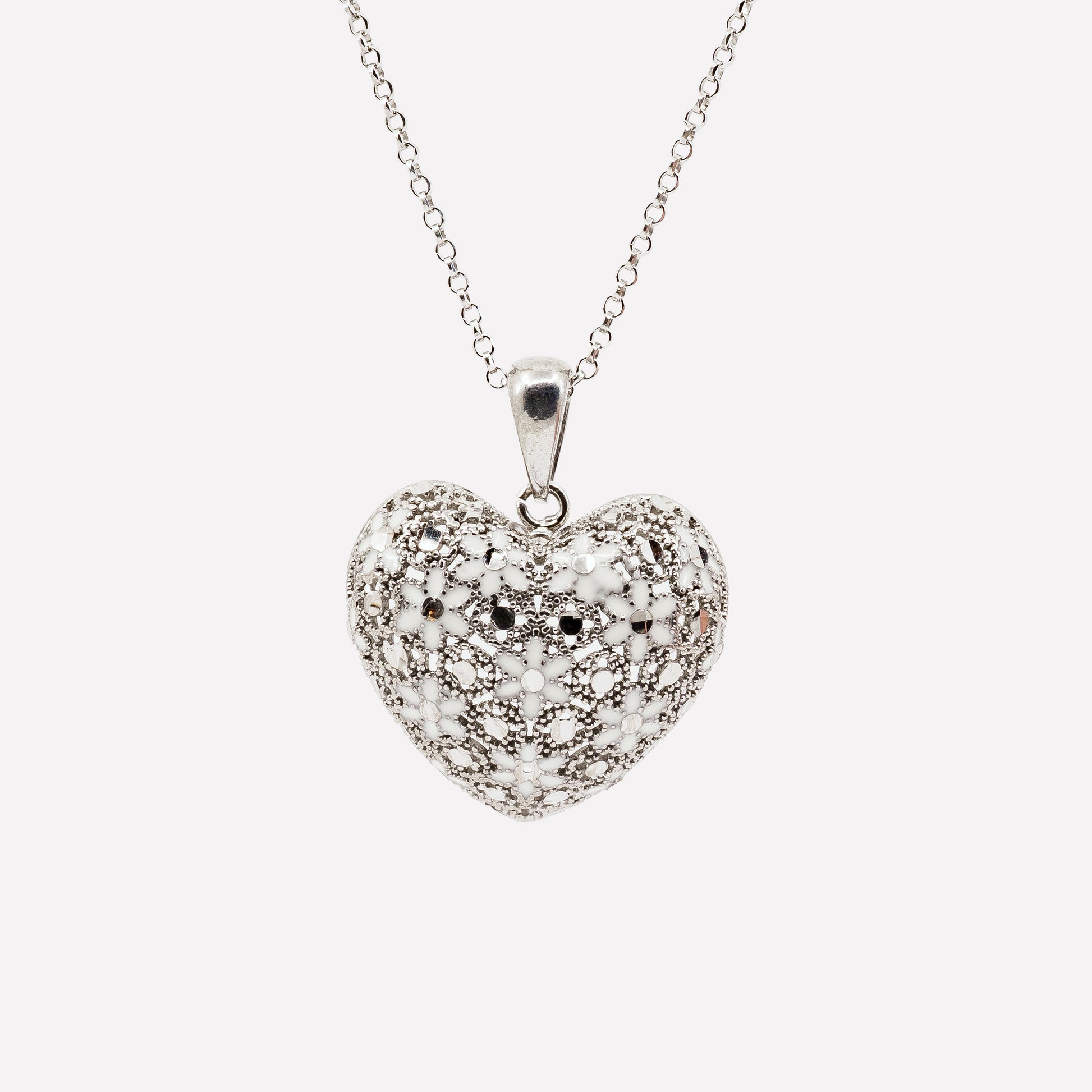 COLLANA CUORE IN ARGENTO "CUORE GROSSO"