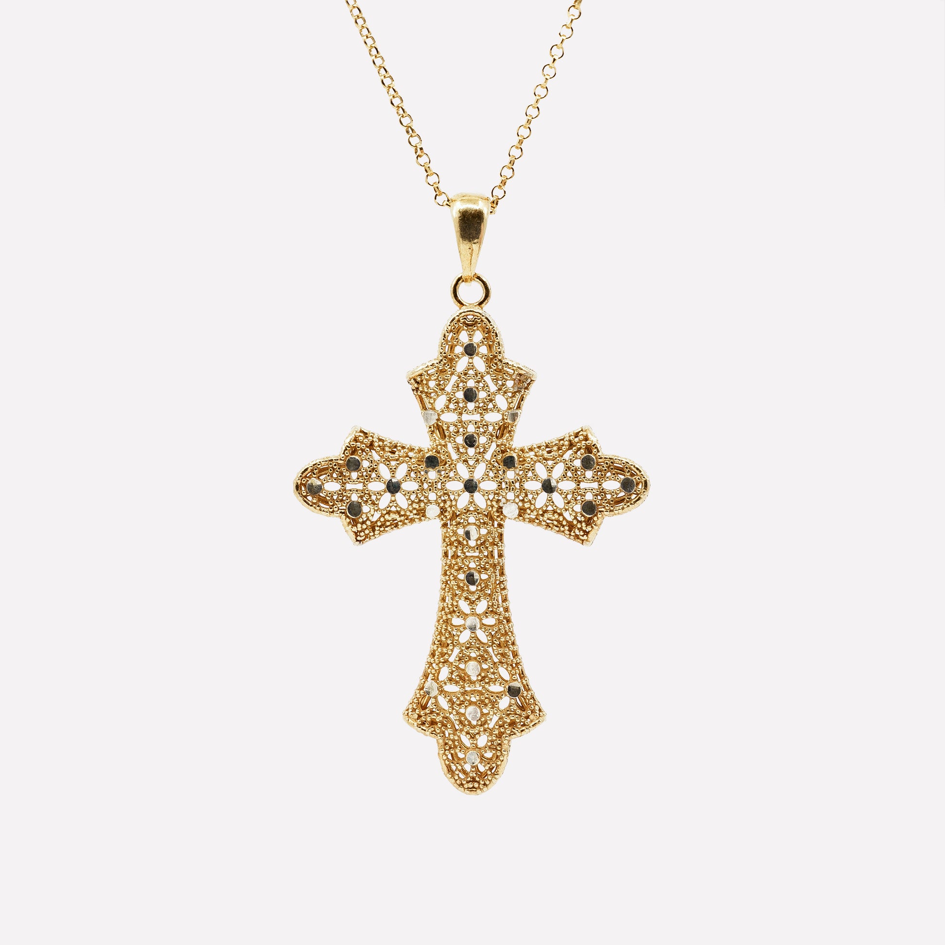 COLLANA CROSS MEDIUM IN ARGENTO