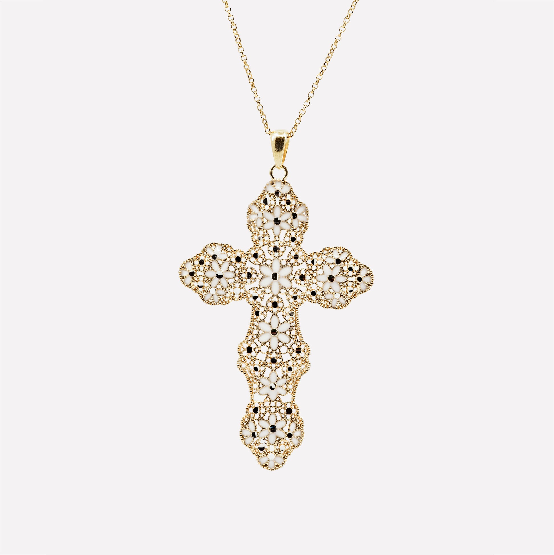COLLANA CROCE IN ARGENTO 925 – “SACRO GLAM”