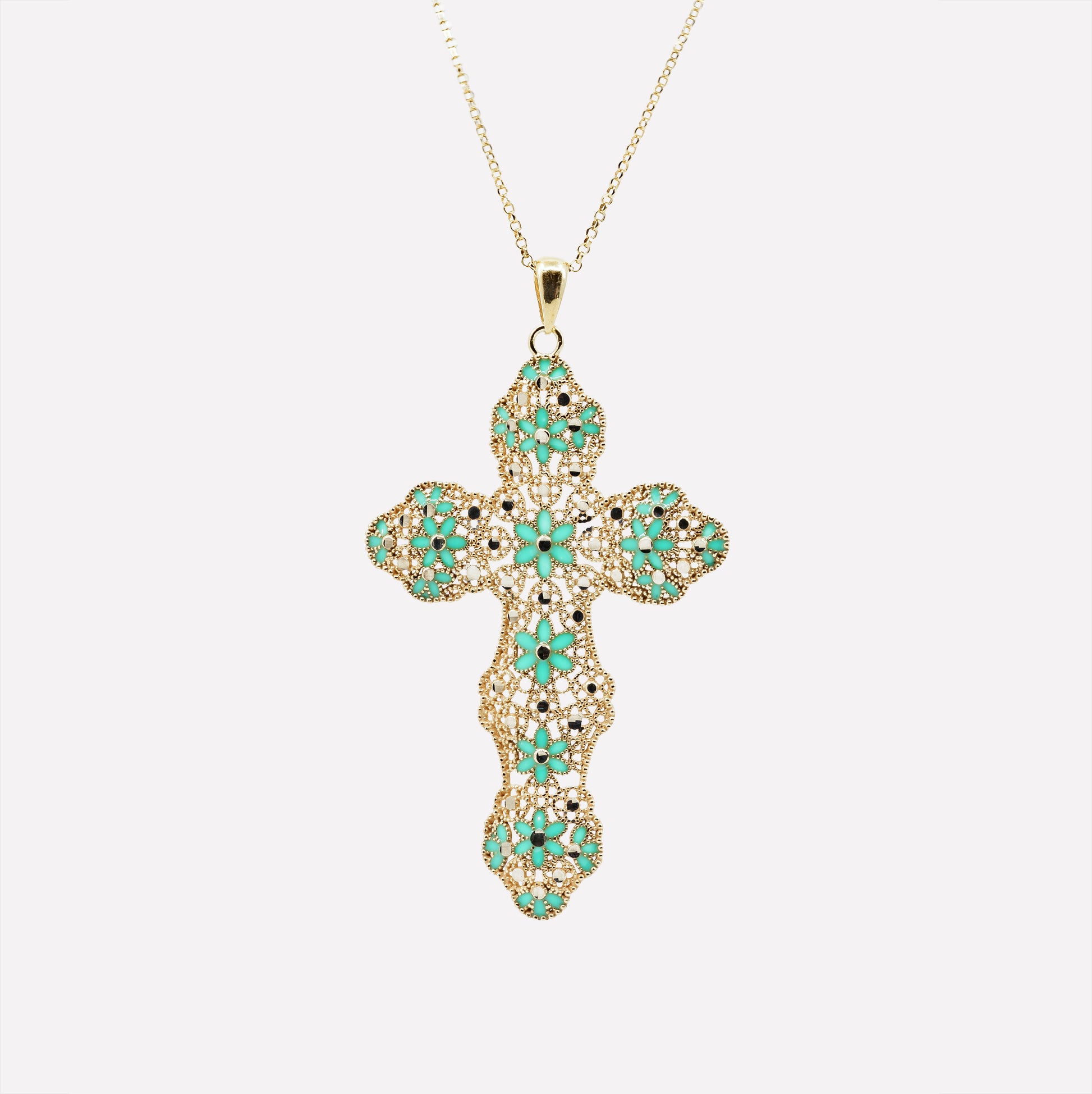 COLLANA CROCE IN ARGENTO 925 – “SACRO GLAM”