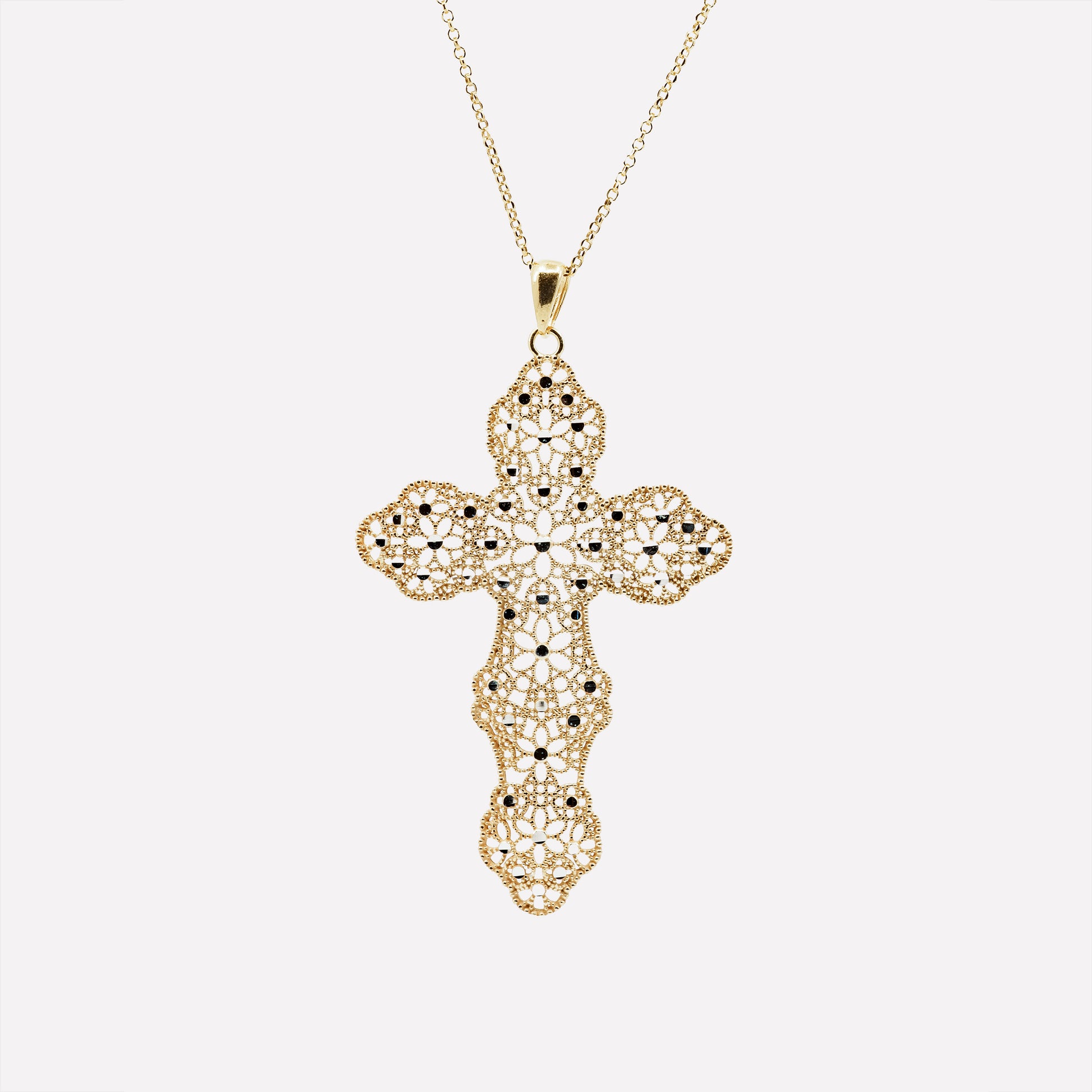 COLLANA CROCE IN ARGENTO 925 – “SACRO GLAM”
