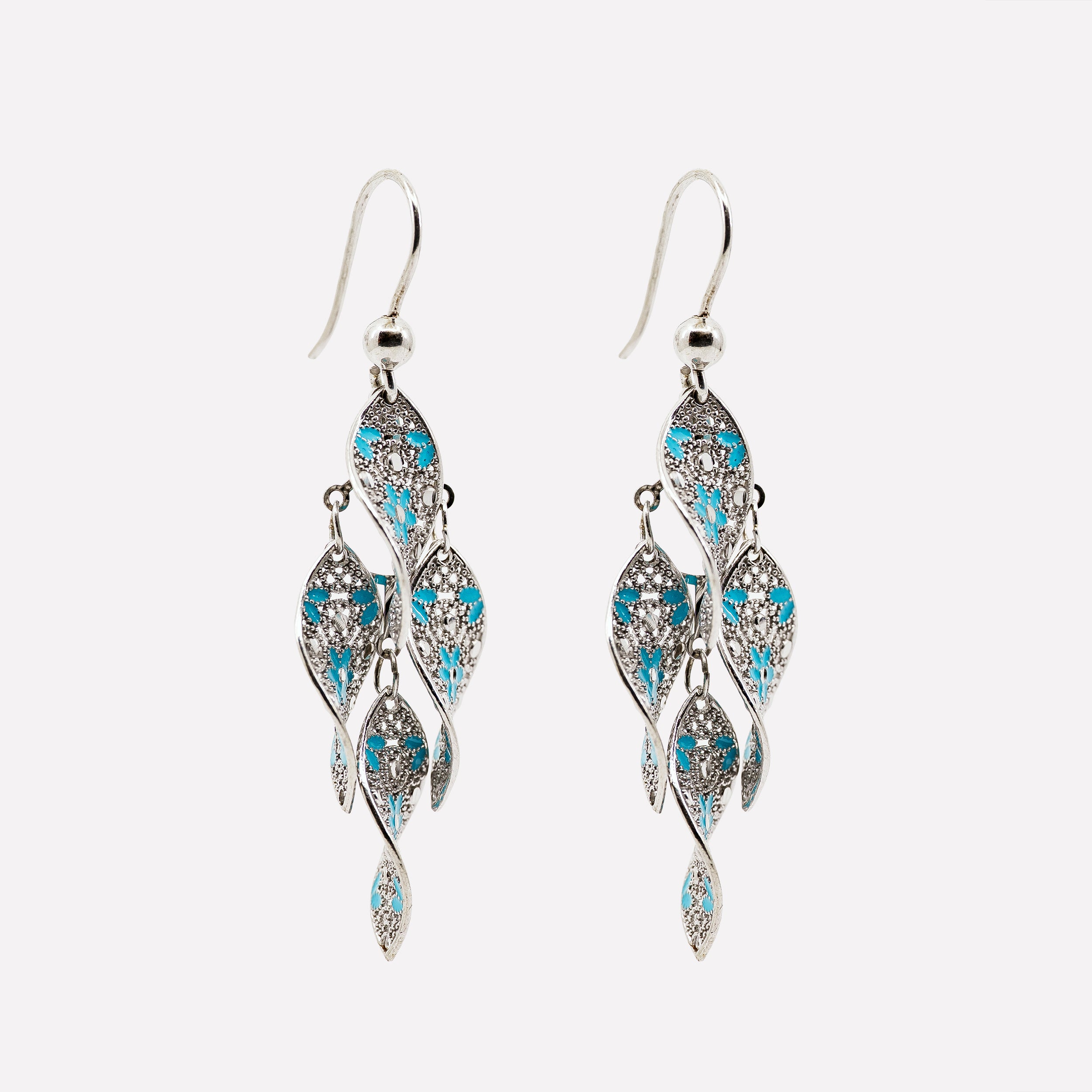 ORECCHINI PENDENTI IN ARGENTO CHANDELIER