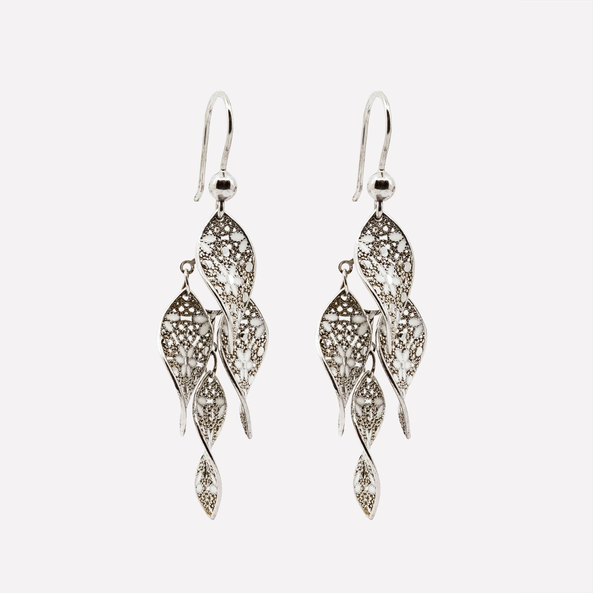 ORECCHINI CHANDELIER FILIGRANA ARGENTO 925 - MINA MINA