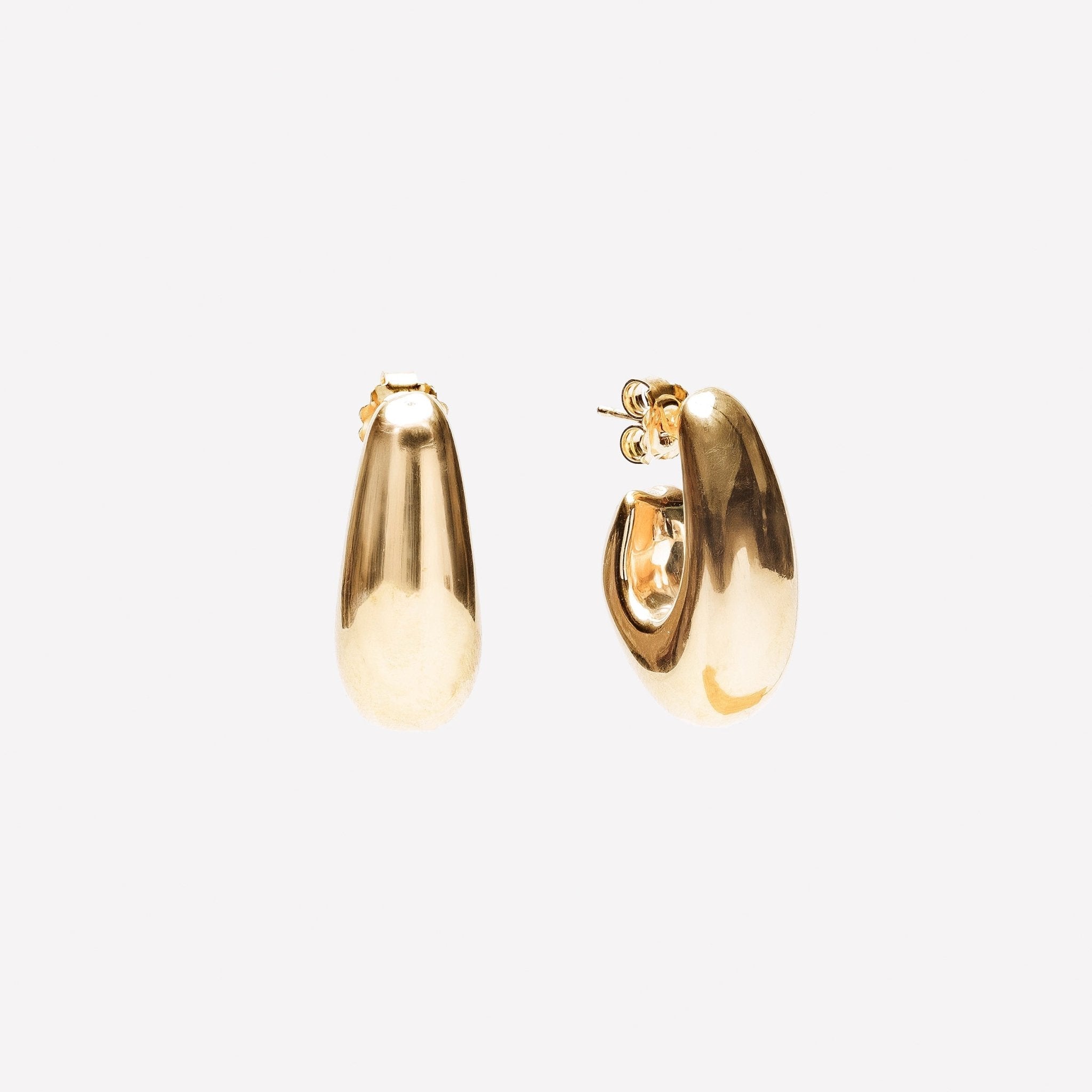 ORECCHINI OVALE MORBIDO ARGENTO 925 - MINA MINA